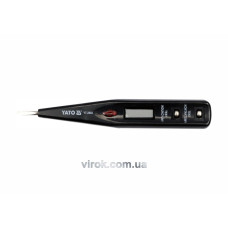Індикатор напруги YATO контрольний цифровий 12-250 V LCD [20/500]