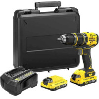 Шуруповерт акумуляторний ударний безщітковий FATMAX 20V для важких робіт, 2х2А акум, 80Нм+кейс
