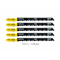 Холст для электролобзика (дерево) YATO : 6TPI, L= 100 мм. Уп. 5 Шт. [50/250]