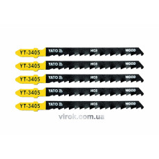 Холст для электролобзика (дерево) YATO : 6TPI, L= 100 мм. Уп. 5 Шт. [50/250]