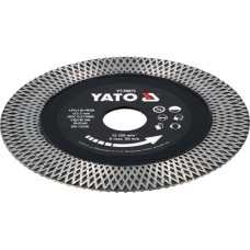 Диск відрізний алмазний по гресу і кераміці YATO Ø= 125/22.2x 1.8 мм, сухий різ [10/100]