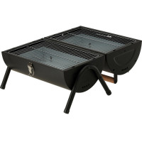 Гриль вугільний розкладний, переносний LUND, 2 решітки- 34х 21 см, 42x 28x 35 см, висота- 18 см