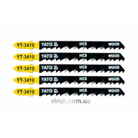 Холст для электролобзика (дерево) YATO : 6TPI, L= 100 мм. Уп. 5 Шт. [50/250]