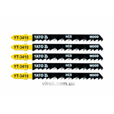 Холст для электролобзика (дерево) YATO : 6TPI, L= 100 мм. Уп. 5 Шт. [50/250]