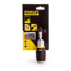 Викрутка-тримач Stanley Stubby реверсивна 6 біт: Ph1 Ph2; Pz1 Pz2; SL 5 і 6 мм