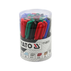 Маркери технічні YATO 36 шт, синій, червоний, чорний і зелений [6/24]