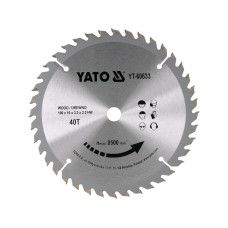 Диск победітовий по дереву YATO: 190х 16x 3.2x 2,2 мм, 40 зубів [10]