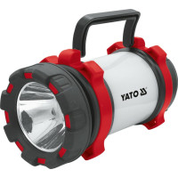 Фонарь светодиодный с ручкой аккумул. YATO Li-Ion 3.7В, 3000mАГод, 6реж, 380/200Lm, зарядный USB