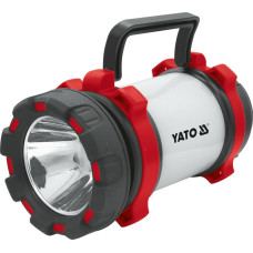 Ліхтар світлодіодний з ручкою акумул. YATO Li-Ion 3.7В, 3000mАГод, 6реж, 380/200Lm, зарядний USB