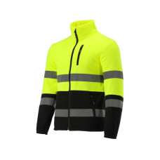 Куртка флісова світловідбивна YATO розмір XL; 3 кишені, ріст- 180-184 см, 100%- поліестер [20]