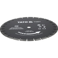 Диск отрезной алмазный сегментный по бетону YATO Ø= 400/25,4x3.4 мм, в мокром и сухом режиме [10]
