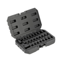 Набор отверточных ударных ударных YATO: HEX/TORX/SPLINE M6-M19, T30-70, квадрат 1.2". 25 элем. [10]