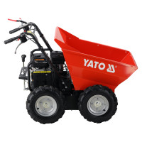 Самосвал-мини бензин. YATO P= 4.1 кВт, двигатель- 196см3, грузопод- 300кг, скорост.- 3,6 км/ч бак- 3,6л