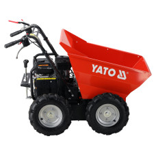 Самосвал-мини бензин. YATO P= 4.1 кВт, двигатель- 196см3, грузопод- 300кг, скорост.- 3,6 км/ч бак- 3,6л
