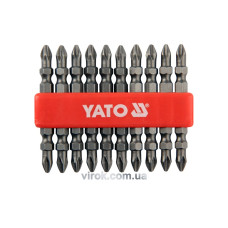 Насадка викруткова двостороння YATO : Philips РН2 - PH2, L= 65 мм. 10 (Уп/Шт.) [25/100]