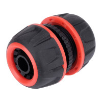 Муфта соединительная YATO для водяных шлангов &Oslash;= 1/2" из ABS, PP, TPR материалов [24/240]