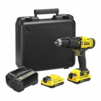 Шуруповерт аккумуляторный ударный безщеточный FATMAX 20V, 2 шв, 2х2А акум, 60Нм+кейс