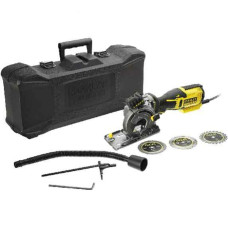 Пила дисковая мини мультифункциональная FATMAX 650 Вт, лазер, 3 диска (дерево. ламинат, кирпич) + кейс