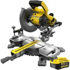 Торцовочная пила безщеточная FATMAX V20, диск 190 мм, высота реза 90мм, 3600об/мин, протяжка 216мм, 1Акум 4А