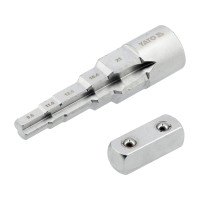 Ключ ступеневий YATO: квадрат 1/2" для головок 3/8", 29/68", 1/2", 21/32", 27/32" [10]