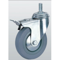 Апаратне колесо поворотне з отвором, гальмом і різанням 3009-S-050-P