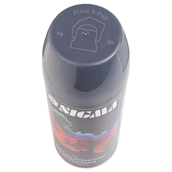 Эмаль аэрозольная акриловая 400мл RAL 8019 серо-коричневый глянец SIGMA (2736731)