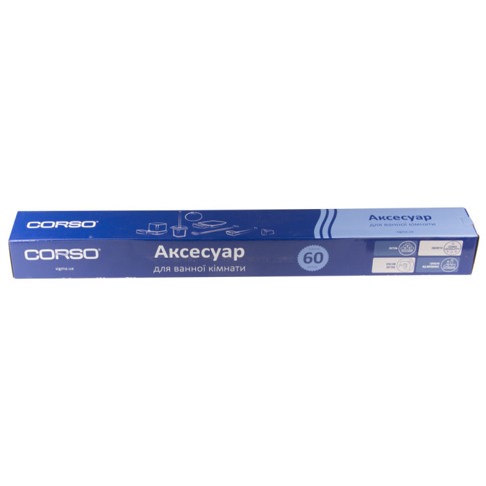 Держатель для полотенец GARDA 600×70×34мм CORSO (W) (9680538)