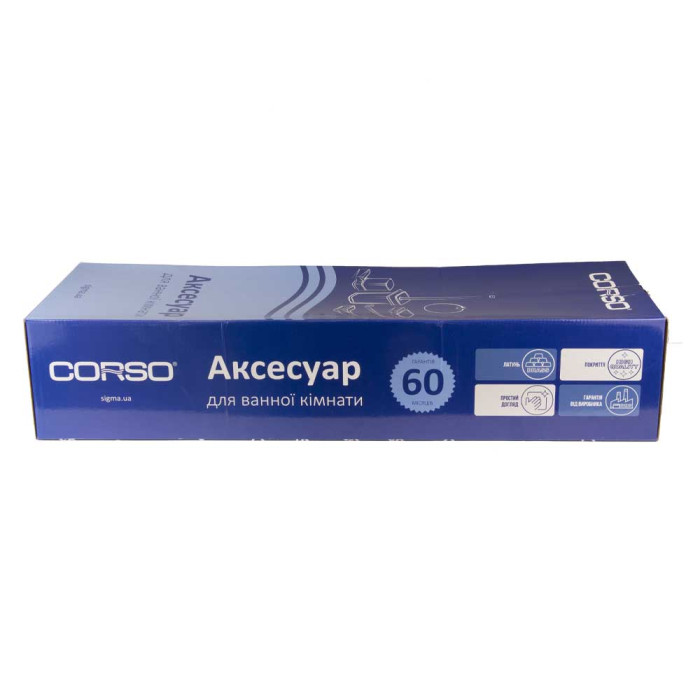 Держатель для полотенец BOLSENA 600×213×126мм полка CORSO (9681401)