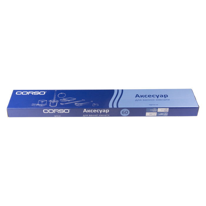 Держатель для полотенец VICO 600×75×27мм CORSO (B) (9681302)