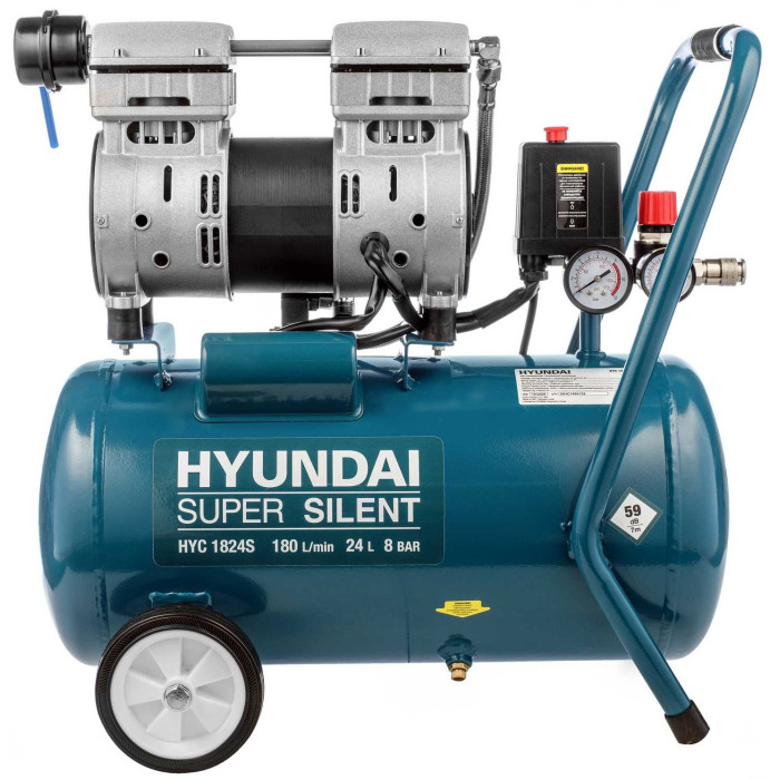 Безмасляний повітряний компресор HYC 1824SiU Hyundai