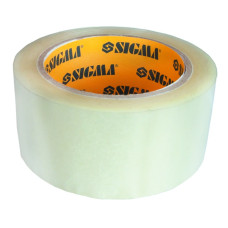 Стрічка клейка прозора 45мм×500м 42мкм SIGMA (8401291)