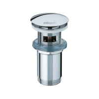 Клапан донный для раковины Click-Clack с переливом 1¼" 100-119мм WIRQUIN (9545500)