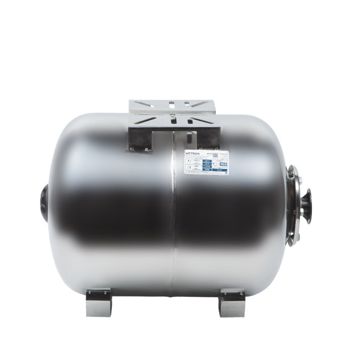 Гідроакумулятор горизонтальний 50л (нерж) WETRON HTw50SS (779213)