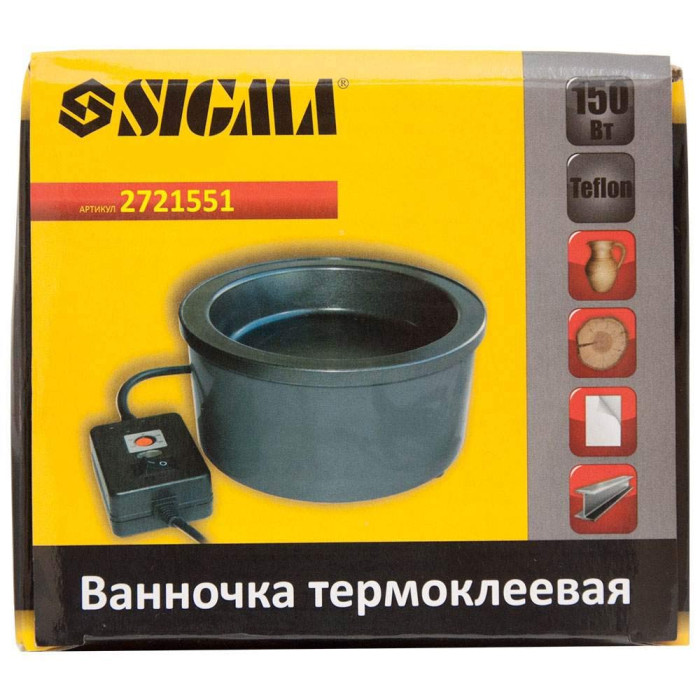 Ванночка термоклейова з тефлоновим покриттям 150Вт SIGMA (2721551)
