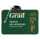 Адаптер для конектора ½" в/р 1" (ABS) GRAD (5016325)