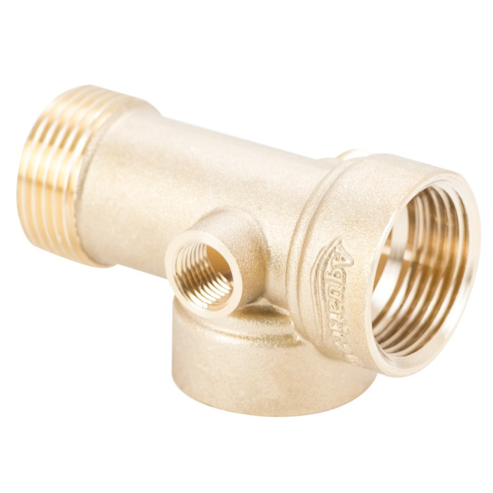 З"єднувач п'яти вивідний 80мм 1"м×1"F×1"F×1/4"M×1/4" F∠180° AQUATICA (779599)