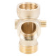 З"єднувач п'яти вивідний 80мм 1"м×1"F×1"F×1/4"M×1/4" F∠180° AQUATICA (779599)