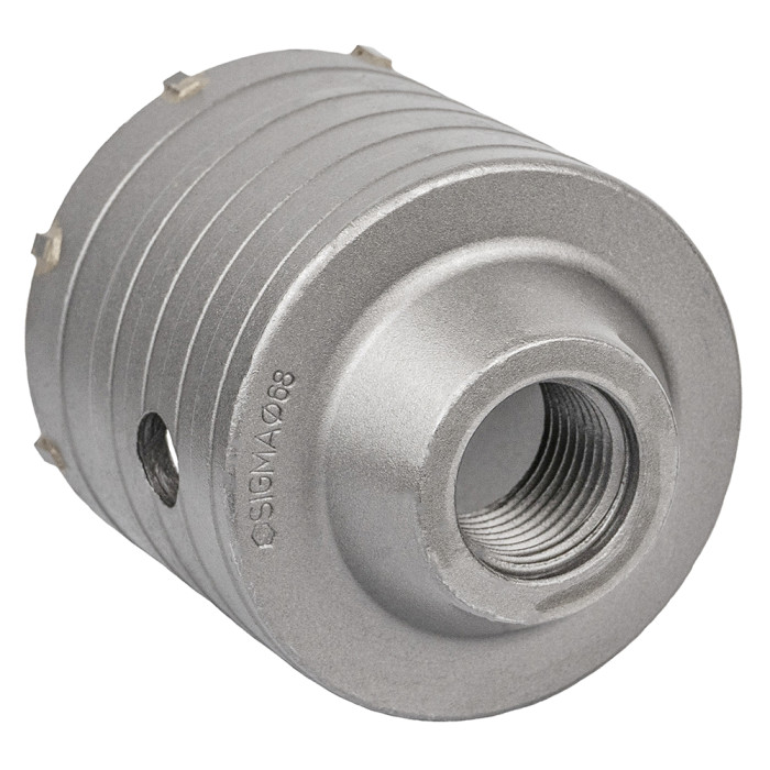 Коронка по бетону Ø68×70мм 8 зубців (тубус) SIGMA (1513081)