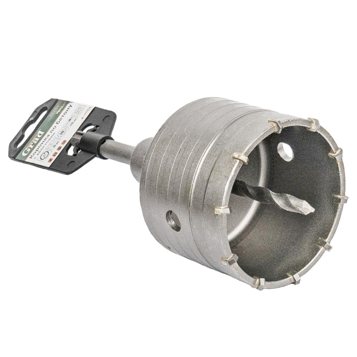 Коронка по бетону Ø80×70мм 10 зубців + хвостовик 110мм SDS-plus GRAD (1514405)