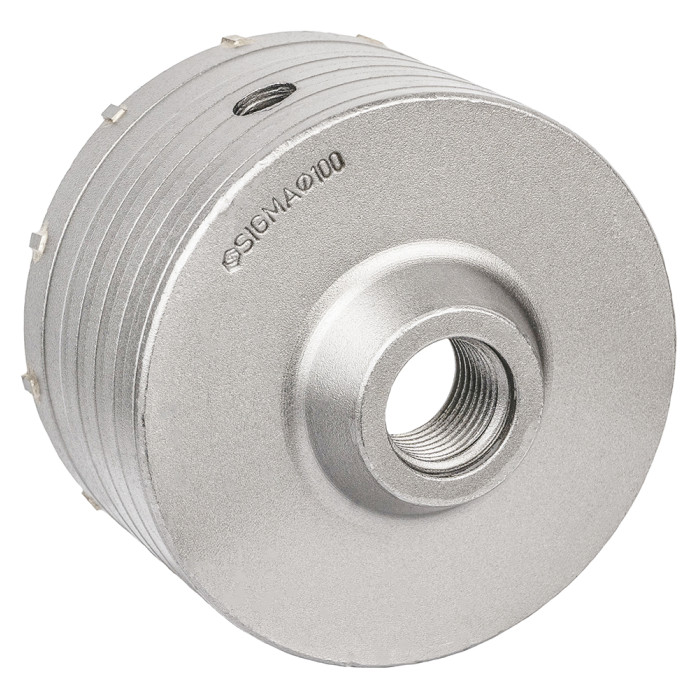 Коронка по бетону Ø100×70мм 12 зубців (тубус) SIGMA (1513151)