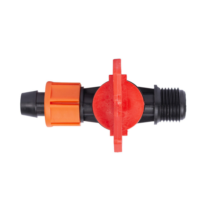 Кран для крапельної стрічки Ø16мм н/р 1/2" FLORA (5079654)