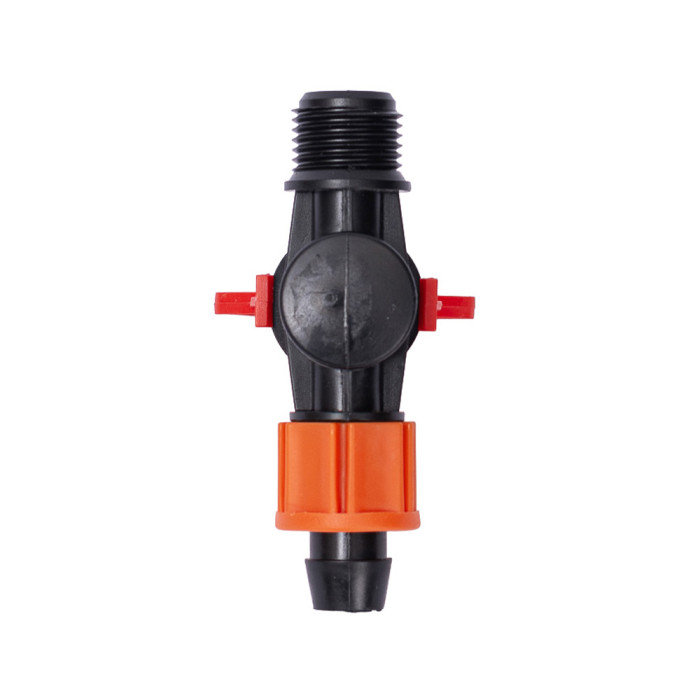 Кран для крапельної стрічки Ø16мм н/р 1/2" FLORA (5079654)