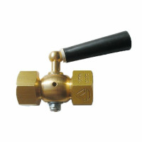 Кран для манометру з ручкою, трьохходовий, без фланця М20х1,5/G1/2 (2,5Мпа)
