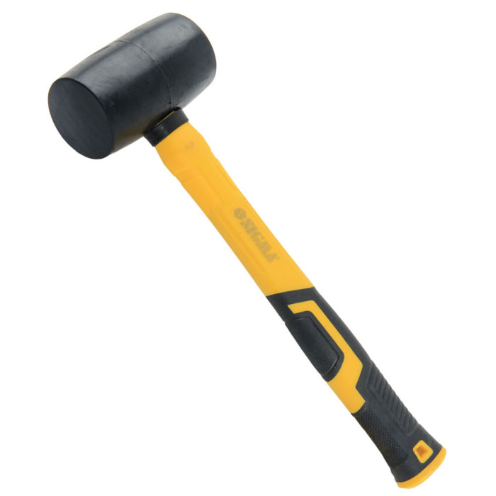 Киянка резиновая чёрная 340г фиберглассовая рукоятка SIGMA (4317351)