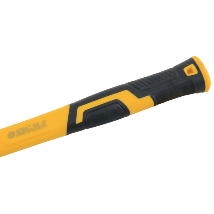 Киянка резиновая чёрная 340г фиберглассовая рукоятка SIGMA (4317351)