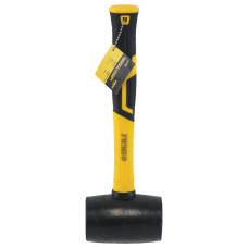Киянка гумова чорна 450г фібергласова рукоятка SIGMA (4317361)
