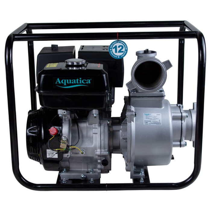 Мотопомпа 18 к.с. Hmax 35м Qmax 120м³/год (4-х тактний) AQUATICA AQ60CX (772533)