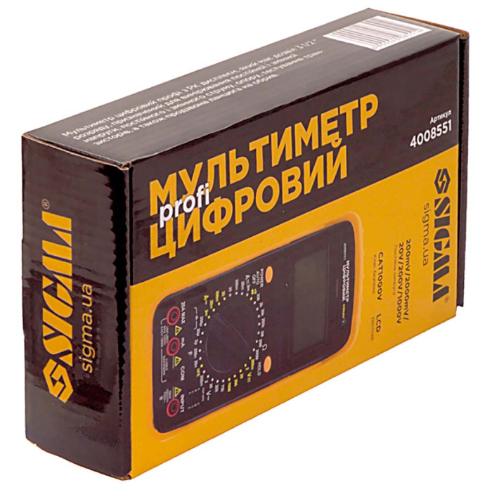 Мультиметр цифровий профі SIGMA (4008551)