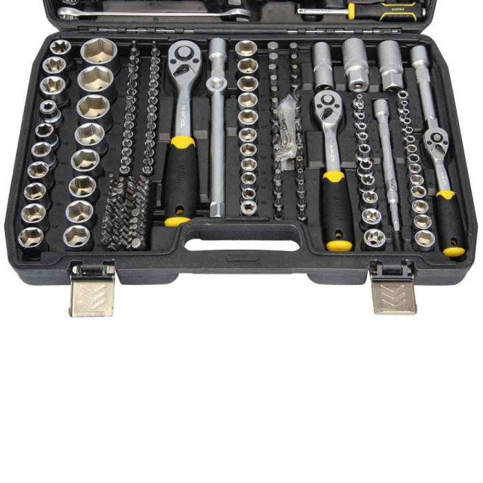 Набір насадок торцевих і біти 1/4", 3/8", 1/2" 216шт CrV SIGMA (6003841)