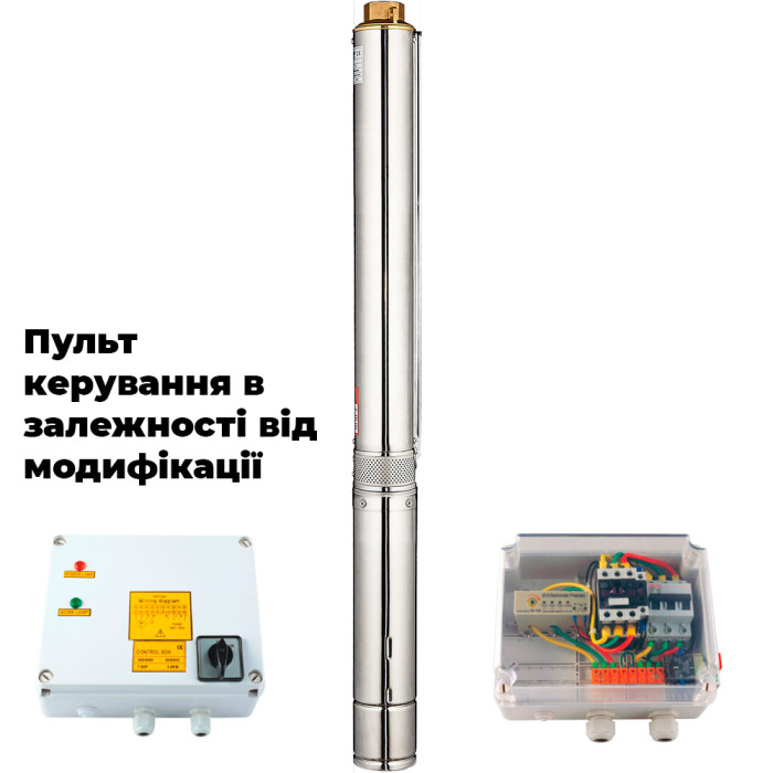 Насос центробежный 400В 5.5кВт H 119(70)м Q 380(265)л/мин Ø102мм (из 3х ЧАСТЕЙ) DONGYIN 4SD16/20 (7771873)